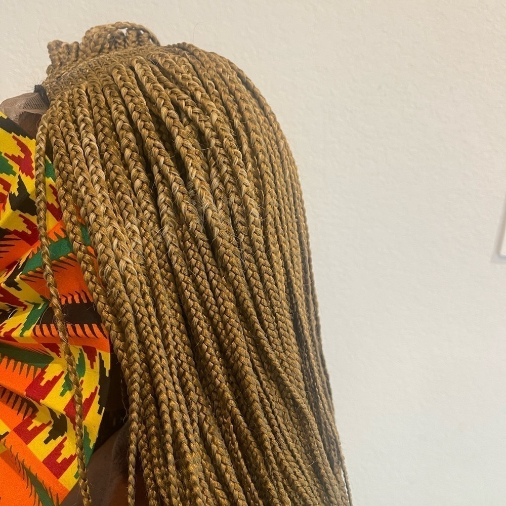 Braided Blonde 3‎ parts lace wig